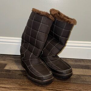Itasca Dark Brown Quilted Winter Boots